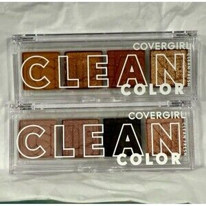 NEW/Sealed Set of 2 COVERGIRL Clean Eyeshadow Palettes